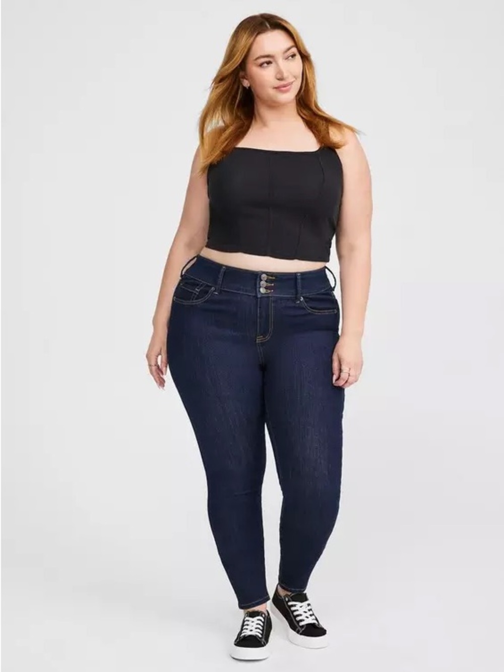 torrid Dark Blue Plus Size High-Rise Skinny Jeans